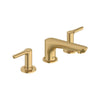 [7105857.GN0] Studio® S Widespread Low Spout 2-Handle Bathroom Faucet 1.2 gpm/4.5 L/min With Lever Handles - Brushed Cool Sunrise