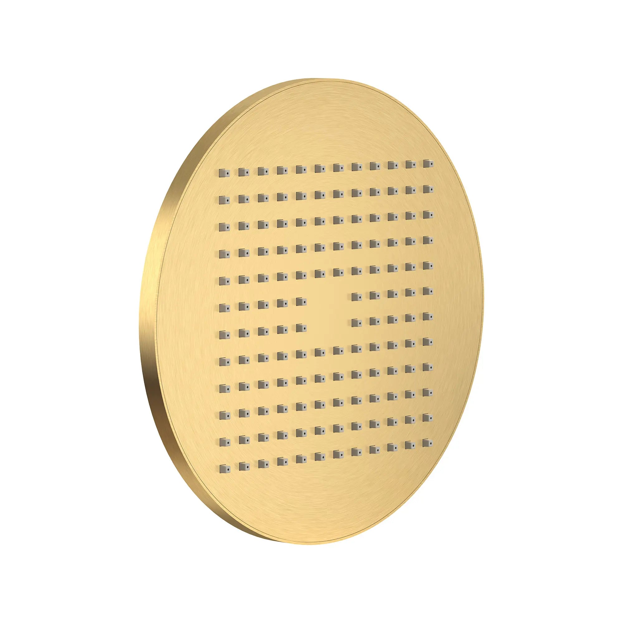 Pomme de douche à effet pluie moderne de 10 po 2,5 gpm/9,5 L/min // AUBE FRAÎCHE BROSSÉ // 168603_Modern_SiloRight_1660683.GN0_0001_Mar2023_0_CDNwebp_724b0060-a82b-4b82-b63f-b407d78463a6.webp