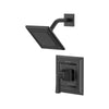 [TU455507.243] Town Square S 1.75 gpm/6.8 L/min Shower Trim Kit With Water-Saving Showerhead, Double Ceramic Pressure Balance Cartridge With Lever Handle - Matte Black