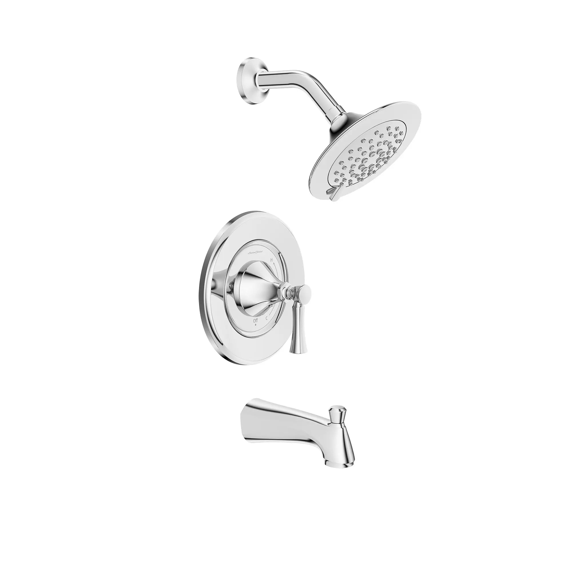 Ensemble de robinetterie pour baignoire et douche Chancellor 1,8 GPM avec cartouche de robinet à disque en céramique et poignée à levier // CHROME POLI // 168777_7022502.002_0_CDNwebp.webp