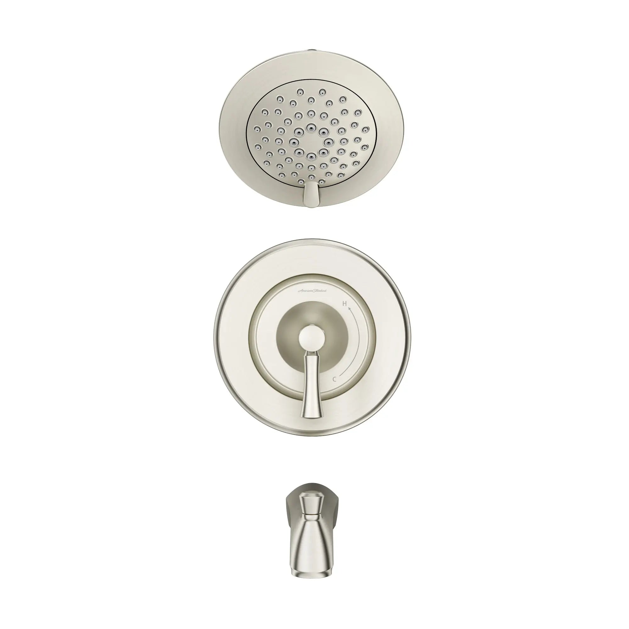 Ensemble de robinetterie pour baignoire et douche Chancellor 1,8 GPM avec cartouche de robinet à disque en céramique et poignée à levier // BRUSHED NICKEL // 168778_7022502.295_1_0_CDNwebp.webp