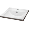 [0642101.020] Marquette Drop-In Bathroom Sink, Single Hole - White