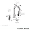 [7061801.002] Aspirations 8-Inch Widespread 2-Handle Bathroom Faucet 1.2 gpm/4.5 L/min With Lever Handles - Polished Chrome
