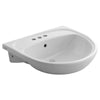 [9960403.020] Mezzo Semi-Countertop Sink With 4-Inch Centerset - White