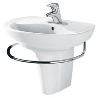 [0268001.020] Ravenna® Center Hole Only Pedestal Sink Top - White