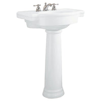 [0282800.020] Retrospect® 8-Inch Widespread Pedestal Sink Top and Leg Combination - White