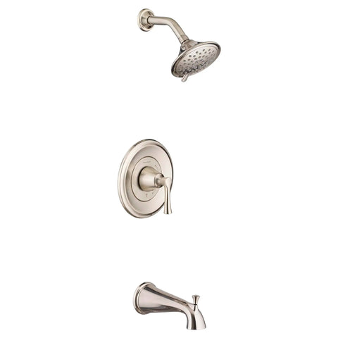 Estate - Ensemble de robinetterie pour baignoire/douche 9,5 L/min/2,5 gpm incluant une pomme de douche à 3 fonctions, une cartouche à pression équilibrée en double céramique et une poignée à levier
