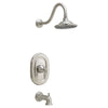 [T440502.295] Quentin 2.5 GPM Tub and Shower Trim Kit with Rain Showerhead and Lever Handle - Polished Chrome