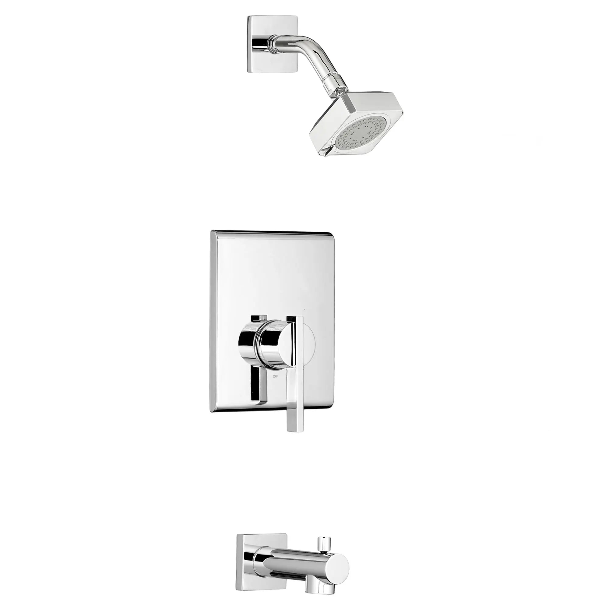 Times Square 2.0 GPM baignoire and Garniture de douche avec pomme de douche FloWise et poignée à levier // POLISHED CHROME // 169888_P-T184508002_0_CDNwebp.webp