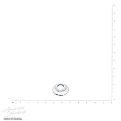 [060337-0020A] Flange W/Set Screw-21Mm Hole-W'Burg/Hamp - Polished Chrome