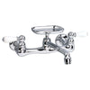 [7295252.002] Heritage® 2-Handle Wall Mount Kitchen Faucet 2.2 gpm/8.3 L/min With Soap Dish - Polished Chrome