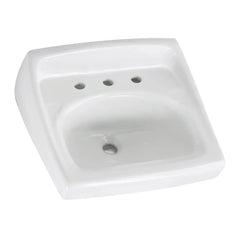 [0356915.020] Lucerne® Wall-Hung Sink Less Overflow With 8-Inch Widespread - White