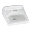 [0355912.020] Lucerne® Wall-Hung Sink Less Overflow With 4-Inch Centerset - White