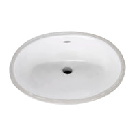 [0495300.020] Ovalyn Small Under Counter Sink With Glazed Underside - White