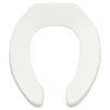 [5901110T.020] Commercial Heavy Duty Open Front Elongated Toilet Seat With EverClean® Surface - White