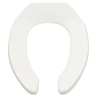 [5901110T.020] Commercial Heavy Duty Open Front Elongated Toilet Seat With EverClean® Surface - White