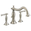 [7440900.295] Quentin Bathtub Faucet for Flash Rough-in Valve with Lever Handles - Polished Chrome