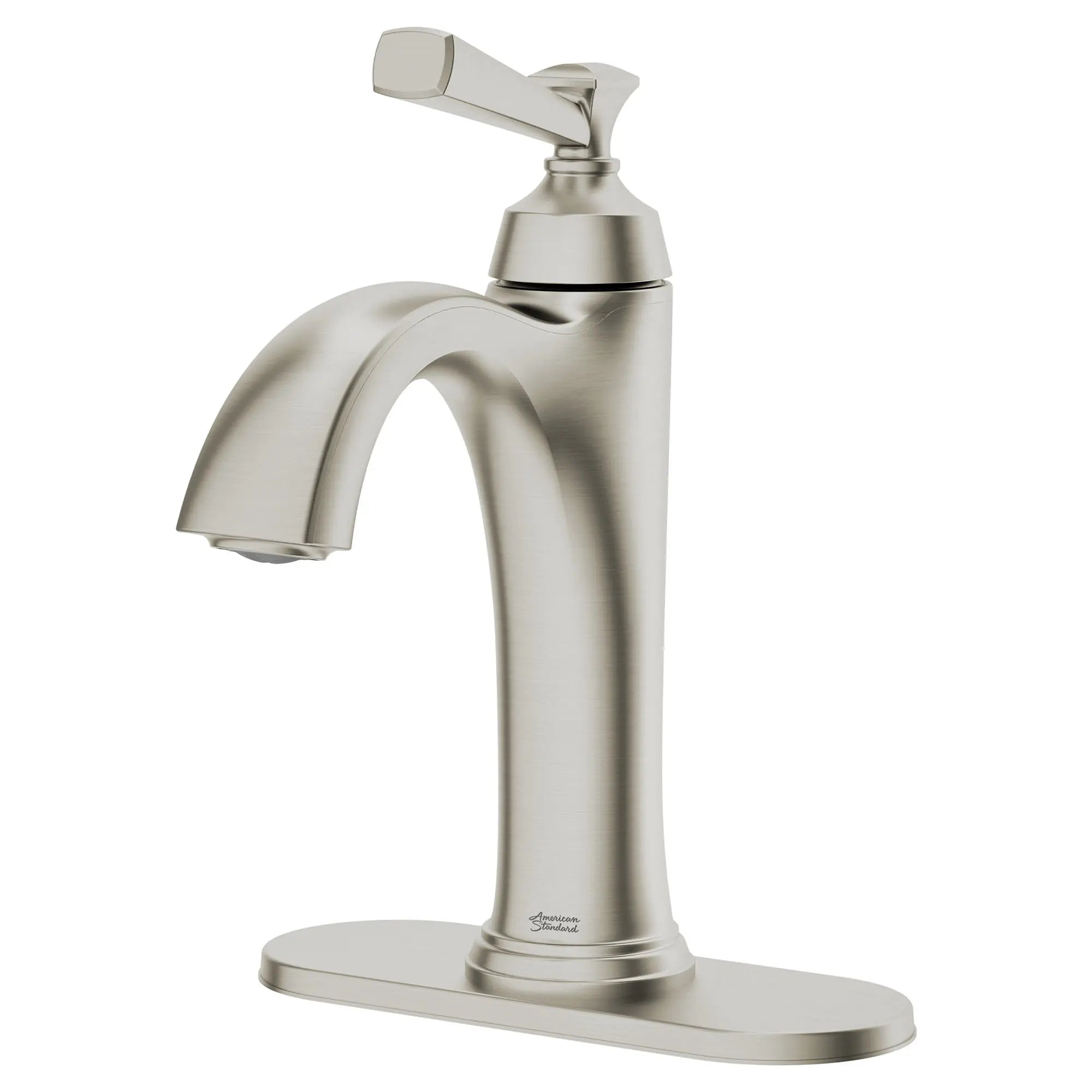 Robinet de salle de bain à poignée unique pour lavabo monotrou Glenmere 1,2 gpm/4,5 l/min avec poignée à levier // NICKEL BROSSÉ // 174087_7617107295_3_0_CDNwebp.webp