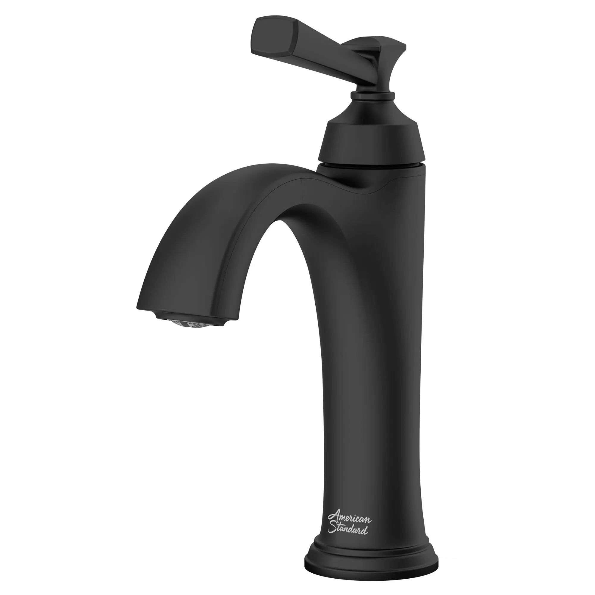Robinet de salle de bain à poignée unique pour lavabo monotrou Glenmere 1,2 gpm/4,5 l/min avec poignée à levier // NOIR MAT // 174096_7617107243_1_0_CDNwebp.webp