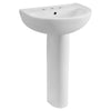 [0467800.020] 22-Inch Evolution 8-Inch Widespread Pedestal Sink Top and Leg Combination - White