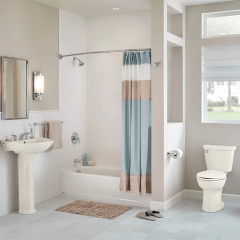 Toilette Colony®, 2 pièces, 1,28 gpc/4,8 lpc, à cuvette allongée à hauteur de chaise, à encastrer 10 po, sans siège