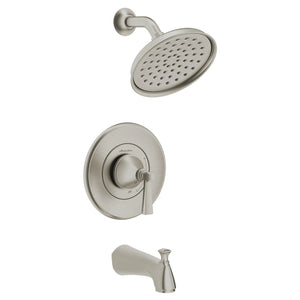 [TU617508.295] Glenmere 1.8 gpm/6.8 L/min Tub and Shower Trim Kit With Water-Saving Showerhead, Double Ceramic Pressure Balance Cartridge With Lever Handle - Polished Chrome