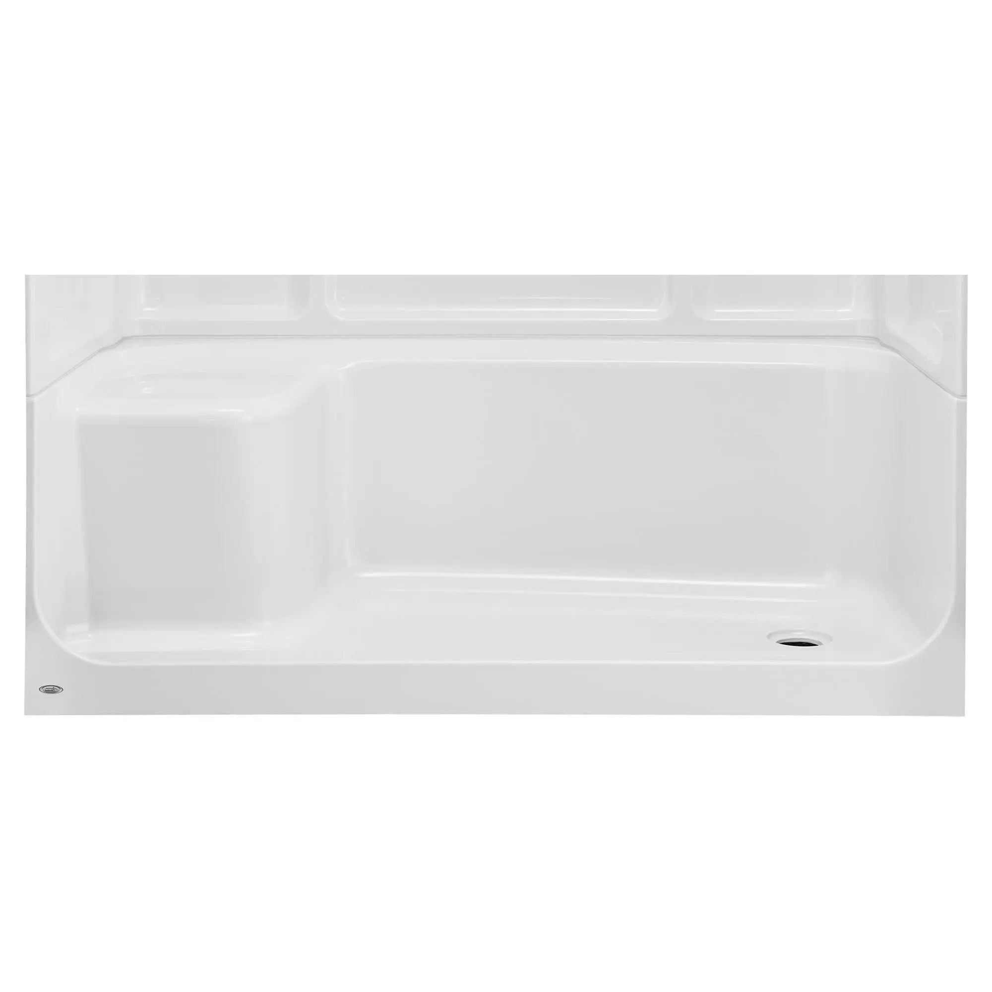 Base de douche assise Elevate - sortie à droite // ARCTIQUE // 174528_6030ST3R011_0_CDNwebp.webp