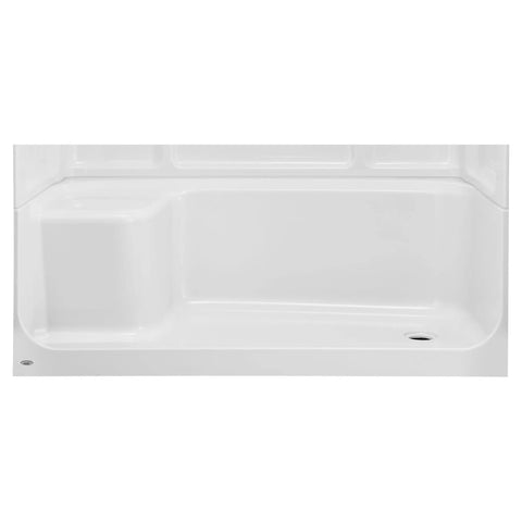 Base de douche assise Elevate - sortie à droite