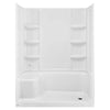 [6030ST3R.011] Elevate Seated Shower Base - Right Hand Outlet - Arctic