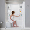 [6030ST3R.011] Elevate Seated Shower Base - Right Hand Outlet - Arctic