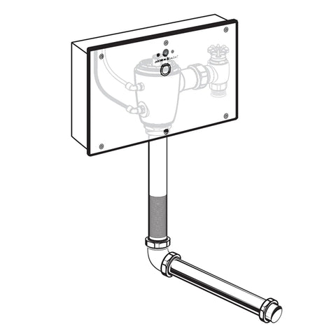 Ultima® Selectronic® - Robinet de chasse dissimulé dans un boîtier mural, modèle de base, de type à piston, 1,1 gpc/4,2 lpc