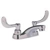 [5502175.002] Monterrey® 4-Inch Centerset Cast Faucet With Wrist Blade Handles 0.5 gpm/1.9 Lpm With Grid Drain - Polished Chrome