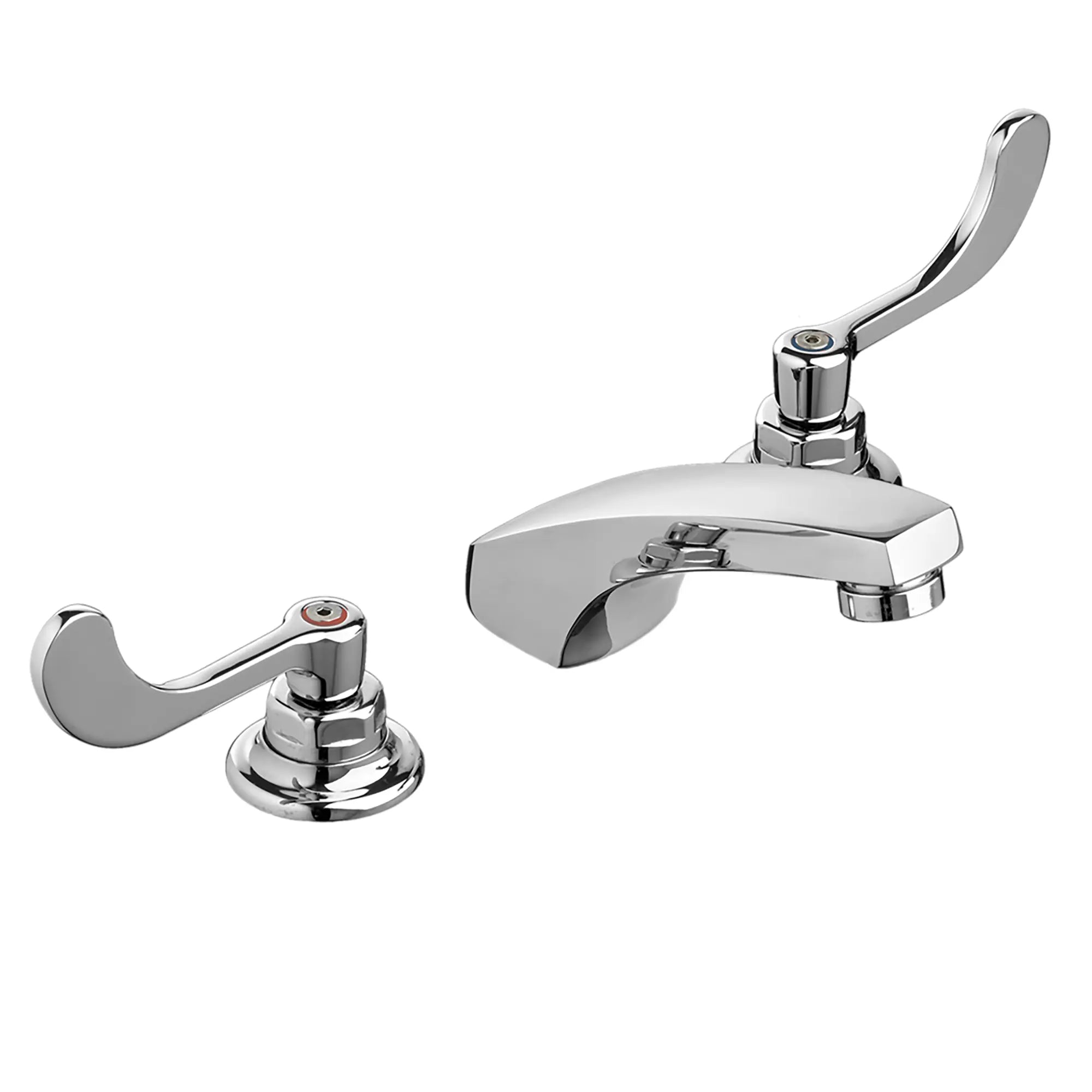 Monterrey - Robinet en fonte à grand écartement de 8 pouces avec poignées en forme de lame 0,5 gpm/1,9 l/min avec raccordements flexibles // CHROME POLI // 174699_6500275002_0_CDNwebp.webp