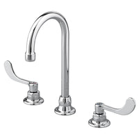 Monterrey® 8-Inch Widespread Gooseneck Faucet With Wrist Blade Handles 1.5 gpm/5.7 Lpm With Flexible Underbody // CHROME // 174706_6540270002_1_CDNwebp.webp