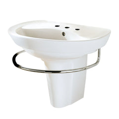 [0268888.020] Ravenna® 8-Inch Widespread Wall-Hung Sink and Semi-Pedestal Leg Combination - White