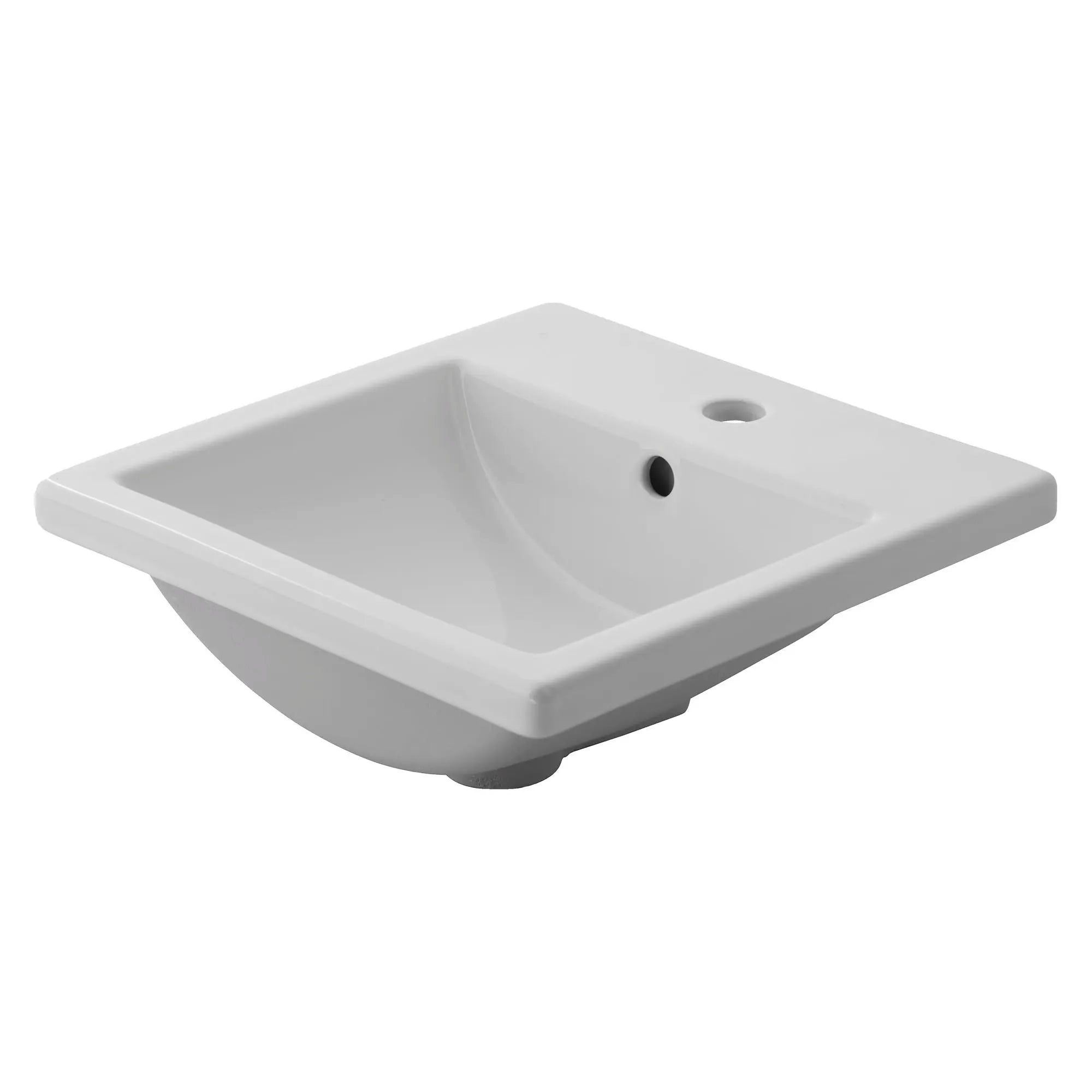 Lavabo Studio® Carre® à encastrer - trou central seulement // BLANC // 174816_0642001.020_1_0_CDNwebp.webp