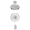 [TU617508.002] Glenmere 1.8 gpm/6.8 L/min Tub and Shower Trim Kit With Water-Saving Showerhead, Double Ceramic Pressure Balance Cartridge With Lever Handle - Polished Chrome