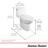 [2535128.020] Loft® One-Piece 1.28 gpf/4.8 Lpf Chair Height Elongated Toilet With Seat - White