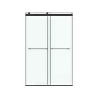 [AM00855400.243] Aspirations 48 x 72-Inch Frameless Sliding Shower Door - Brushed Nickel