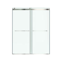[AM00854400.295] Aspirations 60 x 72-Inch Frameless Sliding Shower Door - Brushed Nickel