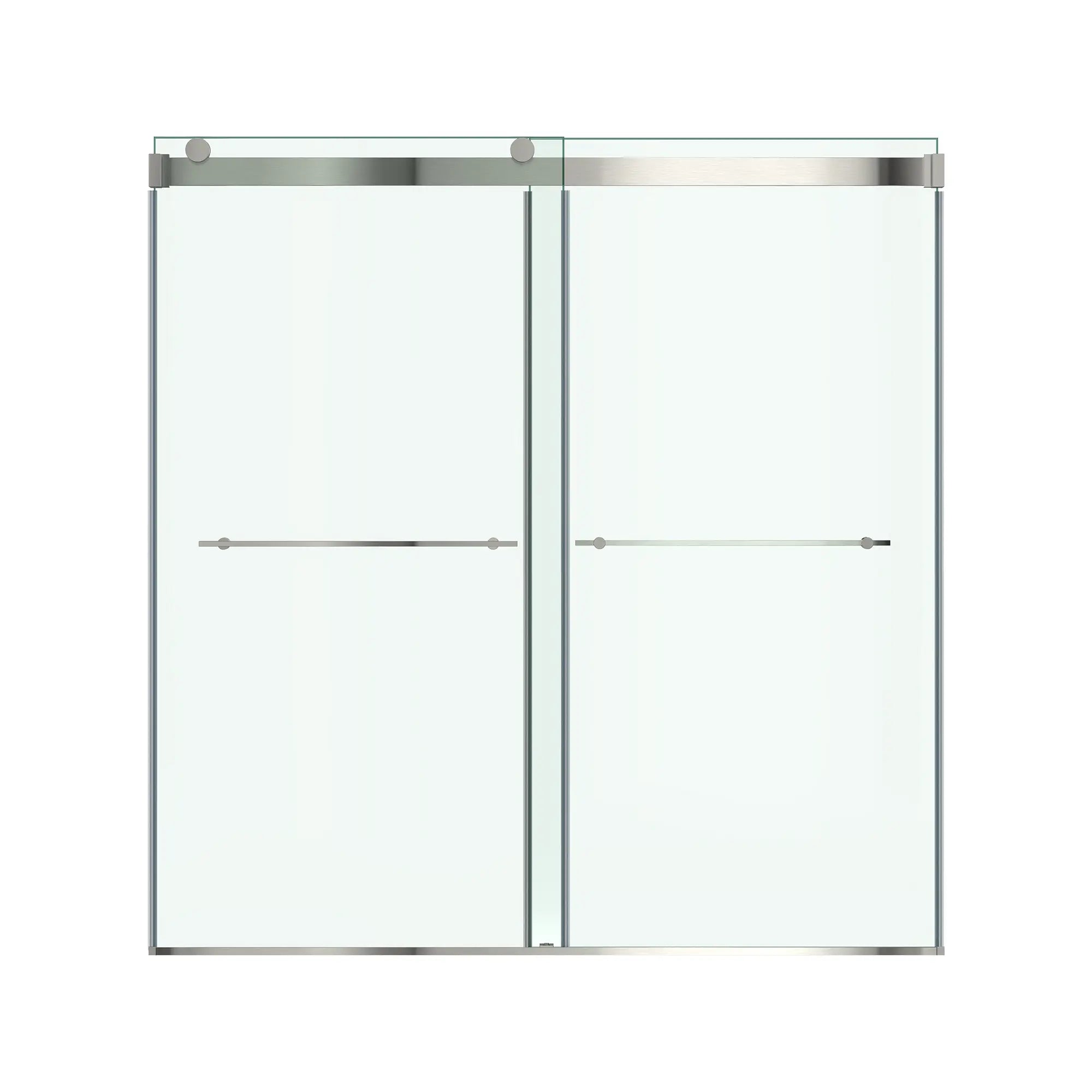 Aspirations - portes coulissantes sans cadre de 60 x 60 pouces pour baignoire // 60 X 60 IN / NICKEL BROSSÉ // 188261_Aspirations_SiloFront_AM00853400.295_0001_May2023_0_CDNwebp_34adcea1-b76b-4f4b-a931-56fe80115707.webp