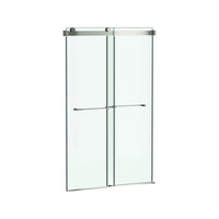 [AM00855400.295] Aspirations 48 x 72-Inch Frameless Sliding Shower Door - Brushed Nickel