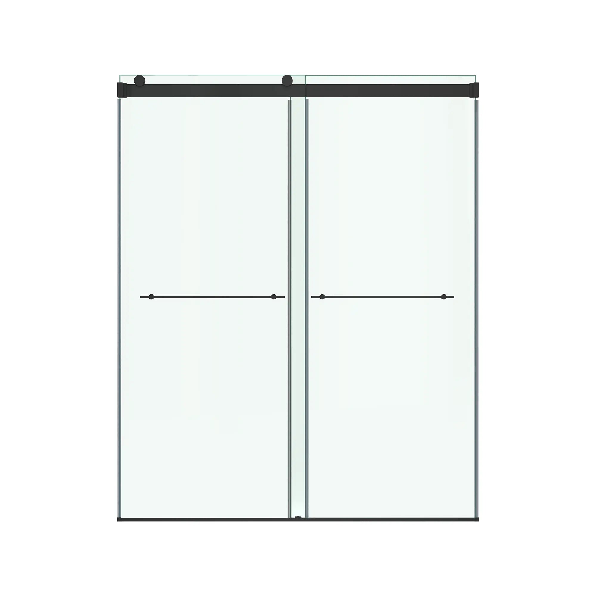 Aspirations - portes coulissantes sans cadre de 60 x 72 pouces pour douche // 60 X 72 IN / NOIR MAT // 188285_Aspirations_SiloFront_AM00854400.243_0001_May2023_0_CDNwebp.webp