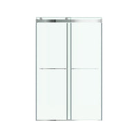 [AM00855400.213] Aspirations 48 x 72-Inch Frameless Sliding Shower Door - Brushed Nickel
