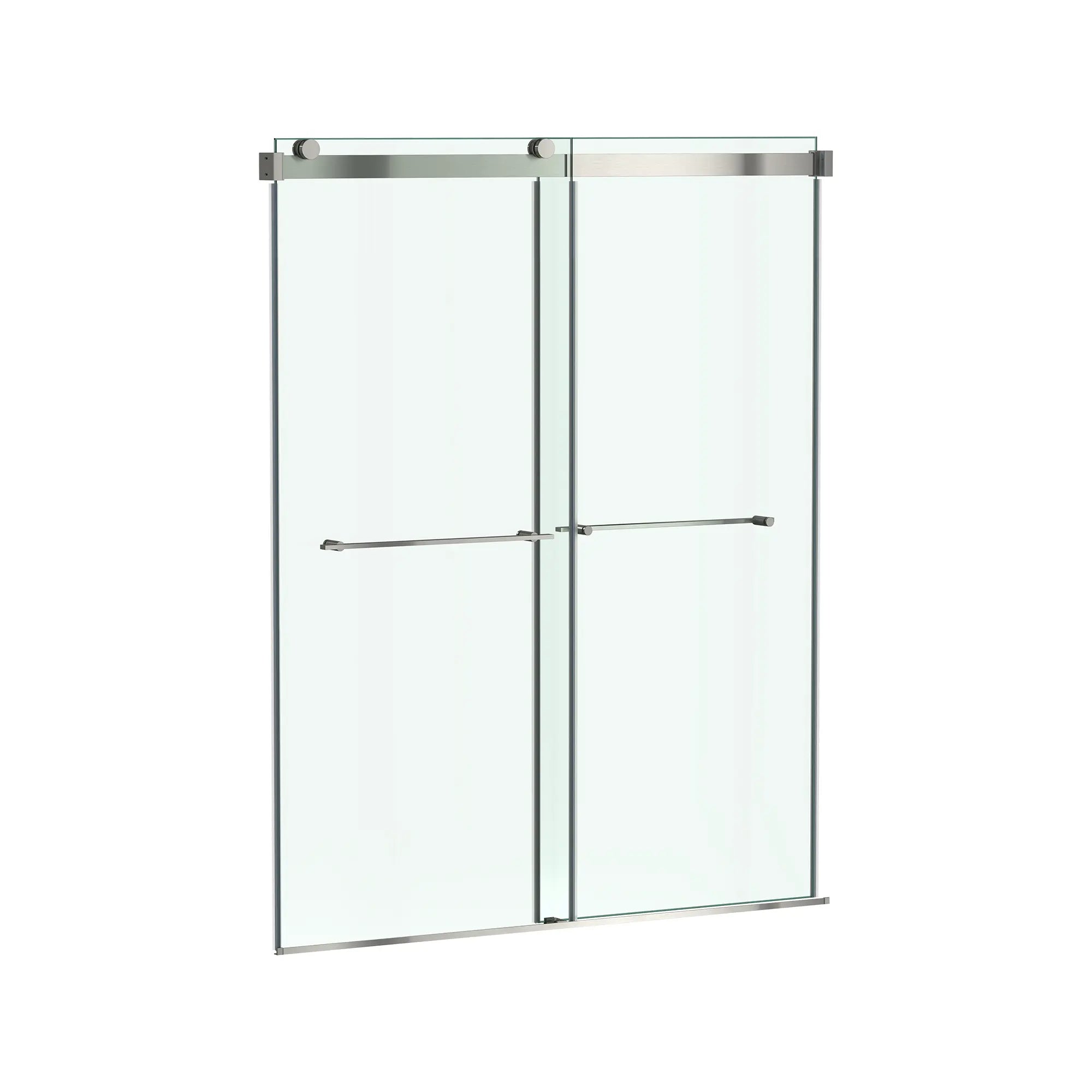 Aspirations - portes coulissantes sans cadre de 60 x 72 pouces pour douche // 60 X 72 IN / NICKEL BROSSÉ // 188287_Aspirations_SiloRight_AM00854400.295_0001_May2023_0_CDNwebp.webp
