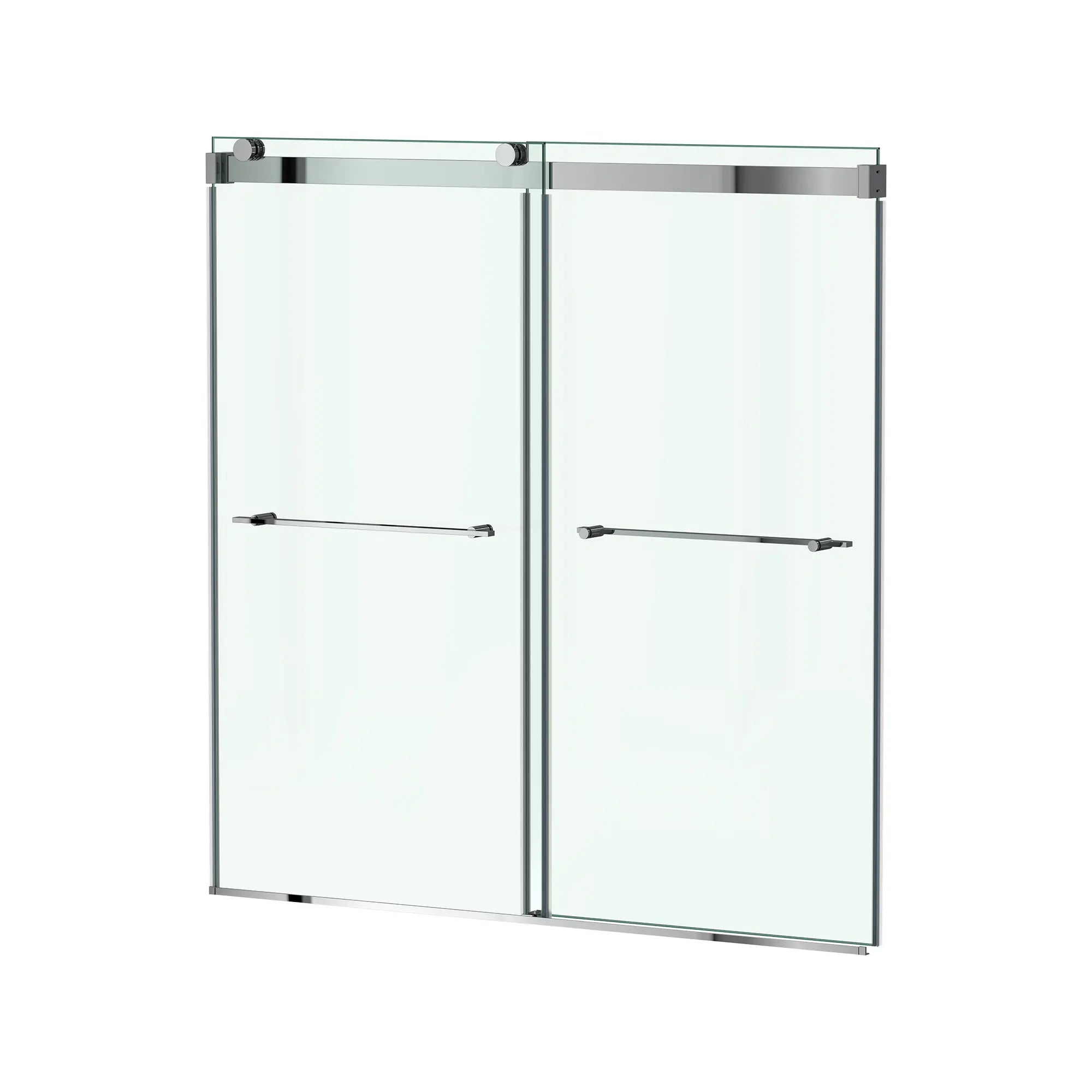 Aspirations - portes coulissantes sans cadre de 60 x 60 pouces pour baignoire // 60 X 60 IN / BRILLANCE ARGENTÉE // 188289_Aspirations_SiloLeft_AM00853400.213_0001_May2023_0_CDNwebp_f8932f2e-a871-45ef-bde6-4c62432f72e3.webp