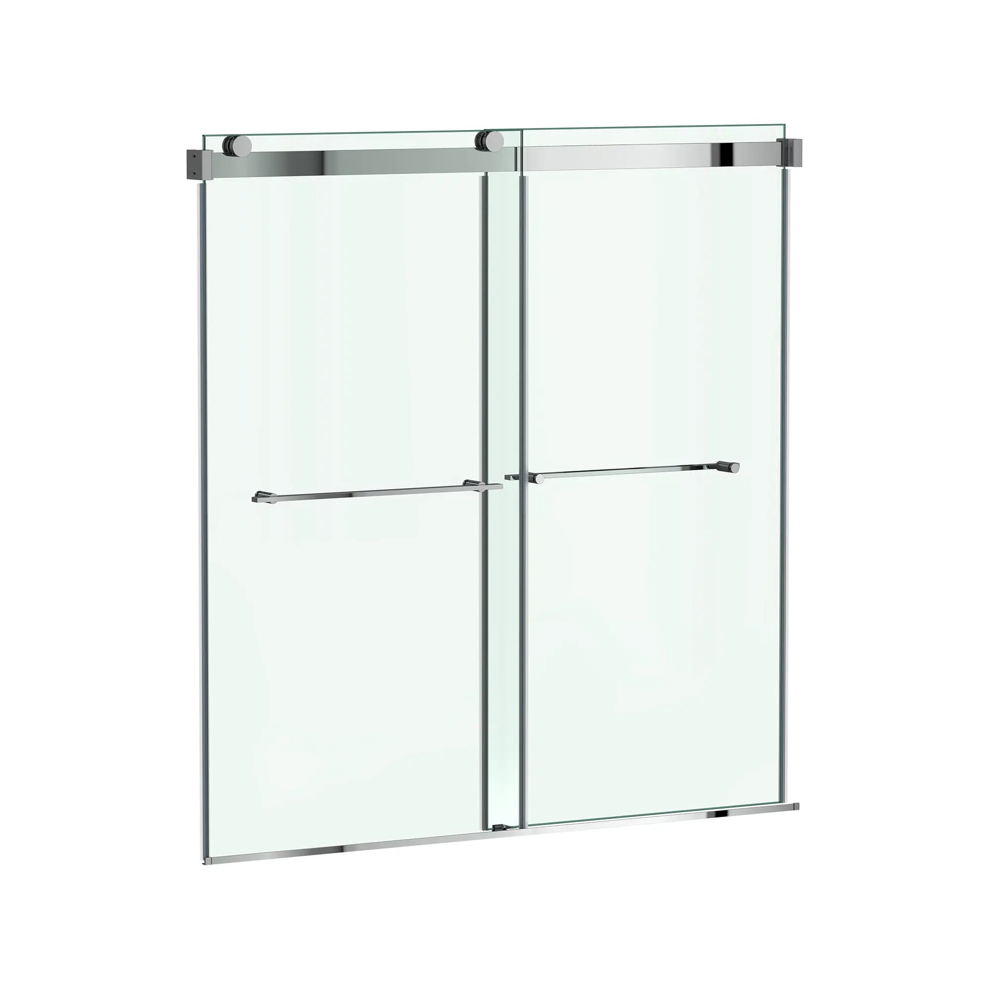 Aspirations - portes coulissantes sans cadre de 60 x 60 pouces pour baignoire // 60 X 60 IN / BRILLANCE ARGENTÉE // 188303_Aspirations_SiloRight_AM00853400.213_0001_May2023_0_CDNwebp_2590d00b-1152-4c7a-8d18-5e66a8389e47.webp