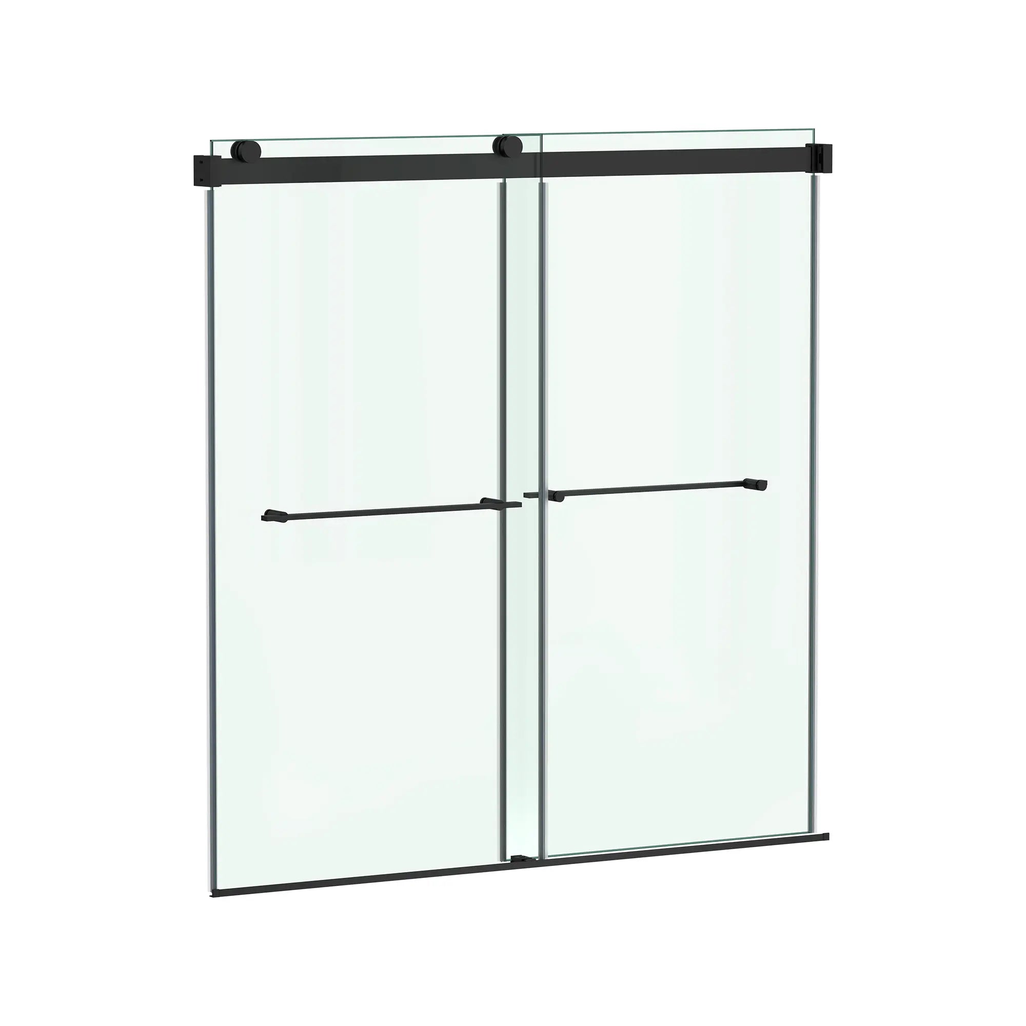 Aspirations - portes coulissantes sans cadre de 60 x 60 pouces pour baignoire // 60 X 60 IN / NOIR MAT // 188304_Aspirations_SiloRight_AM00853400.243_0001_May2023_0_CDNwebp_8381f7ef-3d83-4cb8-a089-9d95fc053ca3.webp