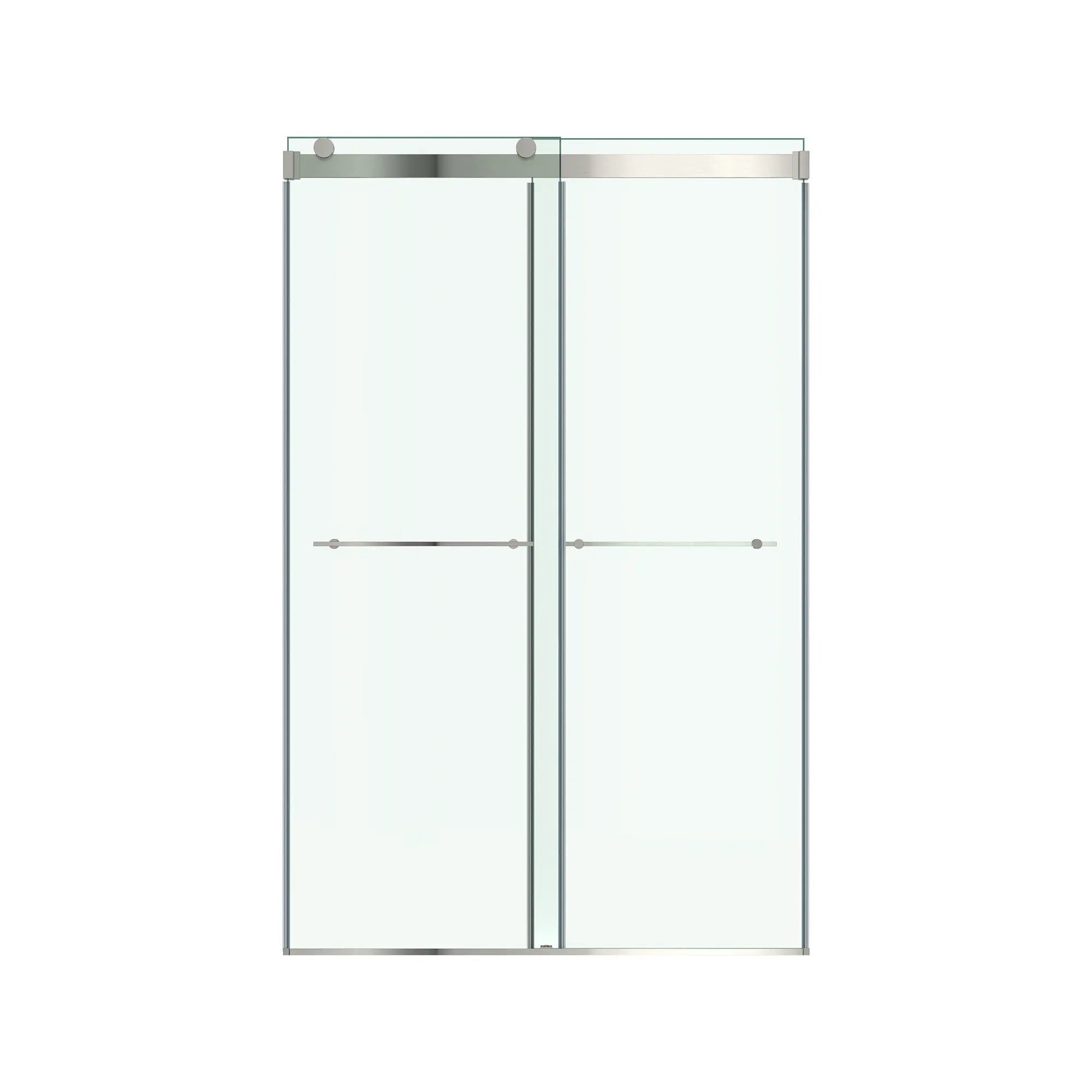Aspirations - portes coulissantes sans cadre de 48 x 72 pouces pour douche // 48 X 72 IN / NICKEL BROSSÉ // 188307_Aspirations_SiloFront_AM00855400.295_0001_May2023_0_CDNwebp.webp