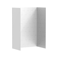[2951SWT36.020] Aspirations 60 x 36 x 84-Inch Vertical Tile Shower Wall Set - White